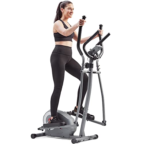 Sunny Health & Fitness Essentials Series Smart Elliptical Trainer with Exclusive SunnyFit® App Enhanced Bluetooth Connectivity – SF-E322002