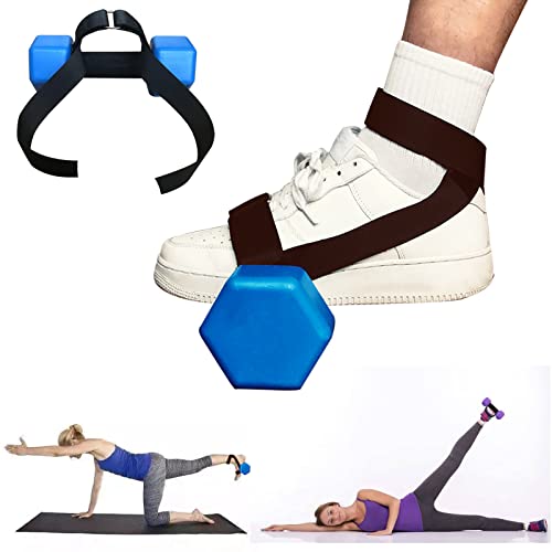 Tibialis Trainer, Adjustable Weight Dumbbell Ankle Strap, Leg Weight Straps for Knees Over Toes Tibia Dorsi Calf Machine, Leg Curl Kickback, Strength Training for Men and Women(2pcs)