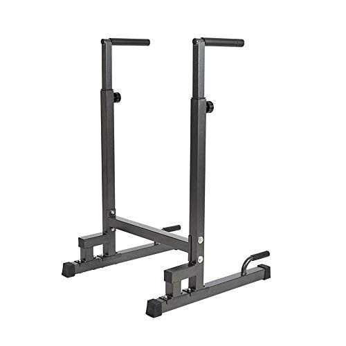 KARMAS PRODUCT Multi-Function Dip Station Adjustable Dip Stand Pull Up Strength Training Equipment for Home Gym