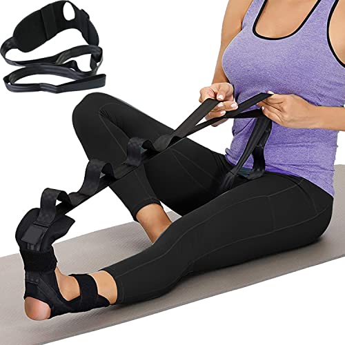 Dexmar Foot and Calf Stretcher – Stretching Strap for Plantar Fasciitis, Physical Therapy, Drop Foot, Heel Spurs, Cramp,Achilles Tendonitis and Hamstring, Leg Stretcher Strap & Yoga Strap for Fitness