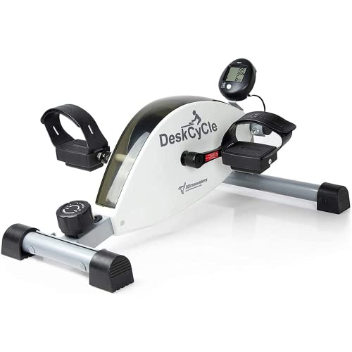 DeskCycle Under Desk Bike Pedal Exerciser – Desk Exercise Equipment with Magnetic Resistance – Leg Exerciser While Sitting for Office Workout or Home Fitness