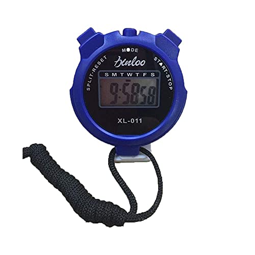 TopHomer Handheld Stopwatch Digital Chronograph Sport Counter Training Eletronic Count Up Timer Stop Watch with Large Display Blue