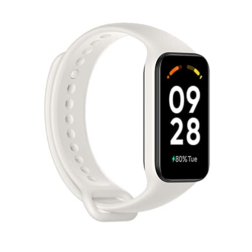 Xiaomi Redmi Band 2 Activity Fitness Tracker with 1.47″ TFT Display, 14-Day Battery Life, Blood Oxygen, Heart Rate, Sleep & Stress Monitoring, 5 ATM Water Resistant, Fitness Watch for Men Women, White