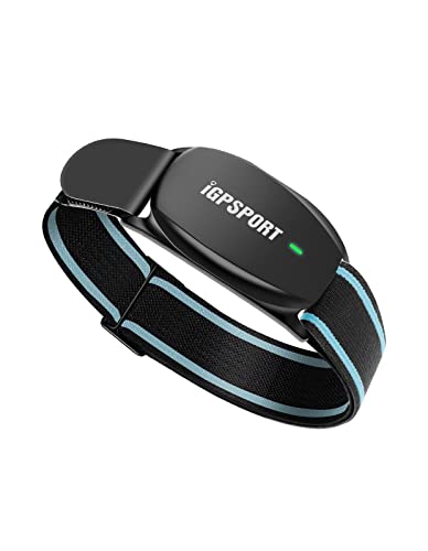 iGPSPORT Heart Rate Monitor Armband HR70, Bluetooth 5.0 ANT+ arm Heart Rate Monitor, 65H Battery Life and HR Zone LED Indicator