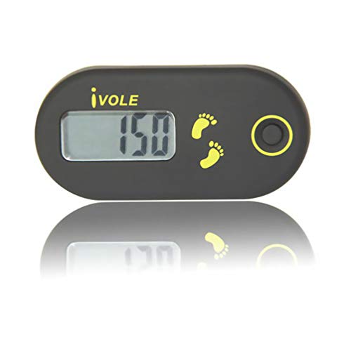 CLISPEED Pedometer for Walking, Clip on Step Counter Accurate Electronic Pedometer Simple Walking 3D Pedometer Fitness Tracker with Large Display for Man Woman Kids Seniors