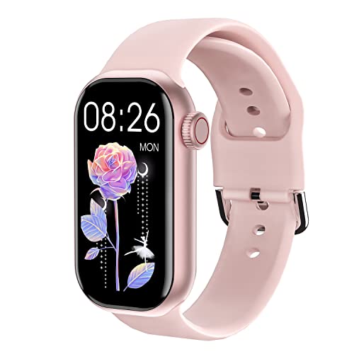 SMORFIT Fitness Tracker, Smart Watch for Women, Activity Tracker IP68 Waterproof with Heart Rate Monitor Sleep Tracking, Pedometer Watch, Step Tracker Calorie Counter for Android/iOS (Pink)