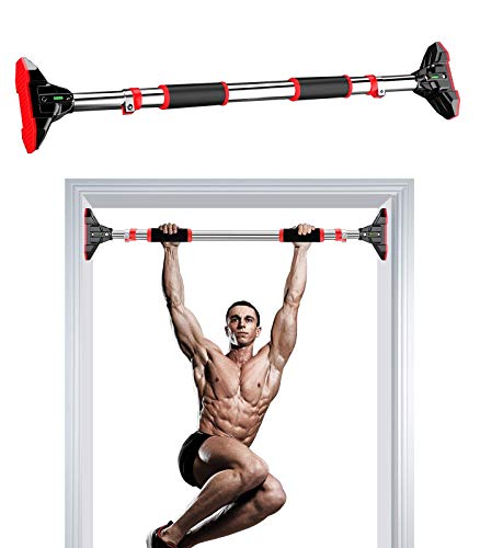 APRIXIATE Pull Up Bar for Doorway, Chin Up Bar No Screw Installation Strength Training Pull-Up Bars with Automatic Locking, Adjustable Width for Home Gym Exercise Fitness 440 LBS