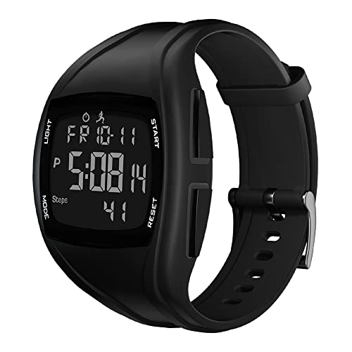 Digital Watch,Pedometer Watch,Digital Pedometer Watch,Accurate Step Counter,Walking Distance Miles/Km,Calorie Counter with Calorie Counter.