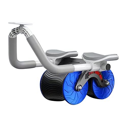 2023 New Automatic Rebound Ab Abdominal Exercise Roller with Elbow Support and Timer, ABS Roller Wheel Core Exercise Equipment, Perfect Core Exercise Equipment for Home Workouts (Blue)