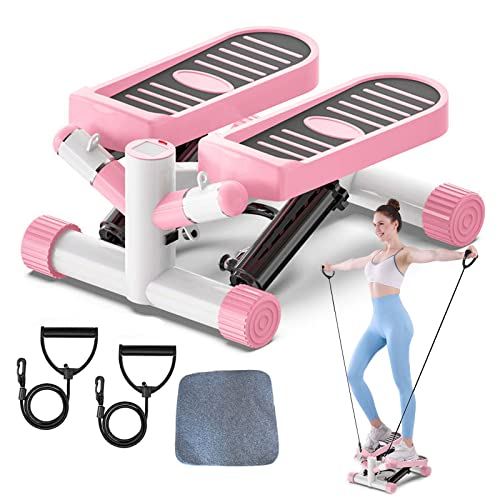 Kweetle Steppers for Exercise, Mini Stair Stepper with Resistance Bands ...