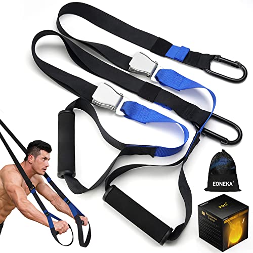 Resistance Bands Set with Handles, Eoneka Bodyweight Resistance Training Straps, Fitness Resistance Trainer Kit for Full Body Workout Indoor or Outdoor Gym
