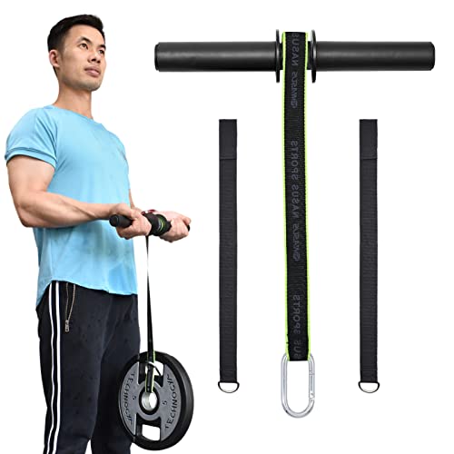 XonyiCos Forearm Wrist Roller Fitness Blaster, Arm Exerciser Wrist Trainer, Forearm Muscle Strength Workouts Tools, Weight Bearing Rope Roller Equipment with Non Slip Cushion, Rope for Dumbbells
