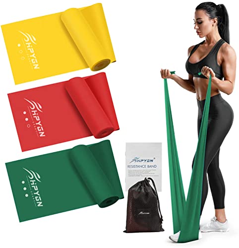 Resistance Bands, Exercise Bands Set, Yoga Bands for Physical Therapy, Yoga, Pilates, Rehab, Fitness, Strength Training, Professional Non-Latex Elastic Bands for Home Gym