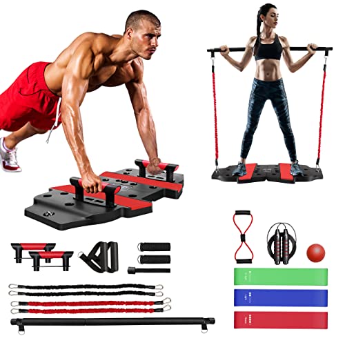 Push Up Board,Portable Home Gym,Push Up Bar Strength Training Equipment,Full Body Workout Set with 20 Accessories, Suitable for Training Muscle and Burning Fat, Workout Equipment for Home Fitness