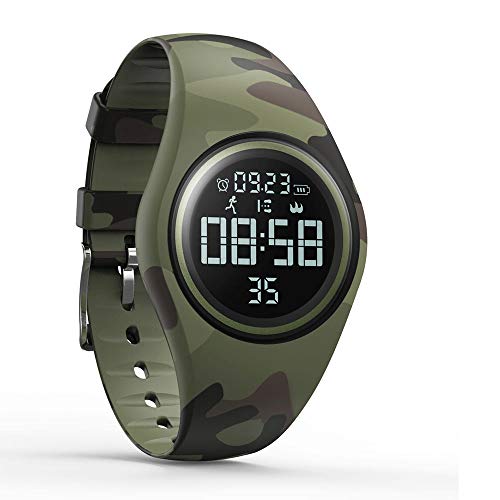 synwee Sports Fitness Tracker Watch, IP68 Waterproof, Non-Bluetooth, with Pedometer/Vibration Alarm Clock/Timer,for Kid Children Teen Boys Girls (Camouflage Green)