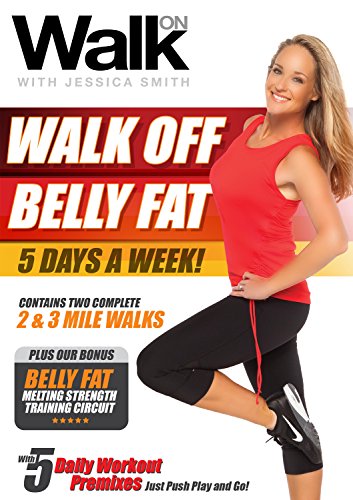 Walk On: Walk Off Belly Fat 5 Days a Week with Jessica Smith, Walking at Home, Interval Low Impact Cardio and Strength Training for Women, Beginner, Intermediate Level