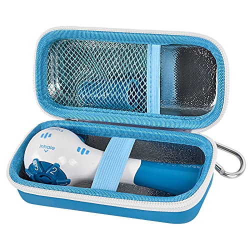 Boobowl Case Compatible with The Breather Natural Breathing Exercise Device, Hard Carrying Storage Bag with Tin Foil and Carabiner for Expiratory Muscle Trainer Accessories (Box Only)