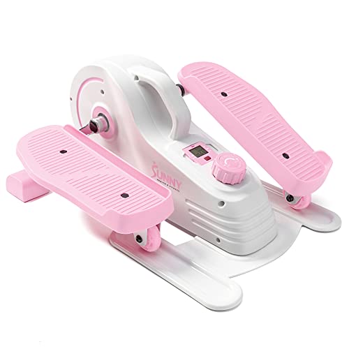 Sunny Health & Fitness Pink Under Desk Elliptical Machine – P2030