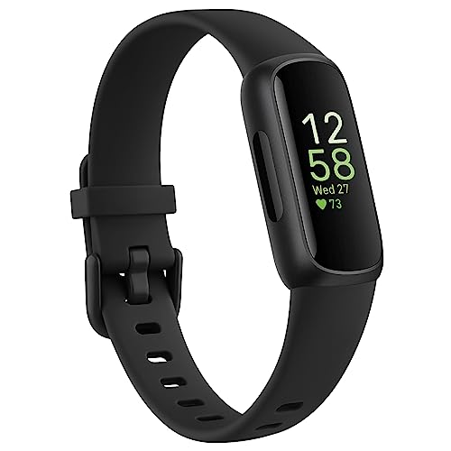 Meliya for Fitbit Inspire 3 Bands Women Men, Soft Silicone Adjustable Wristband Replacement Sport Straps Compatible with Fitbit Inspire 3 Fitness Tracker (Black)