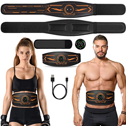 Cvcbox ABS Stimulator Ab Workout Equipment, Ab Machine with Extension Belt, Abdominal Toning Sport Exercise Belt Trainer for Men and Women CB05