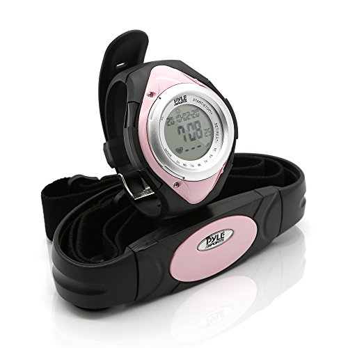 Pyle Fitness Heart Rate Monitor – Healthy Wristband Sports Pedometer Activity Fitness Tracker Steps Counter Stop Watch Alarm Water Resistant Calorie Counter Target Zones – PHRM38PN (Pink)