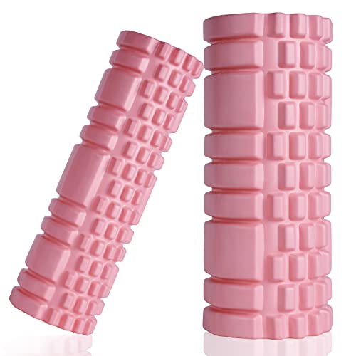 2 Foam Roller, Trigger Point Foam Roller, for Back, Legs, Relieve Muscles Pain, Physical Therapy, Self Massage, Massage Roller for Deep Muscle Massage Pilates Yoga