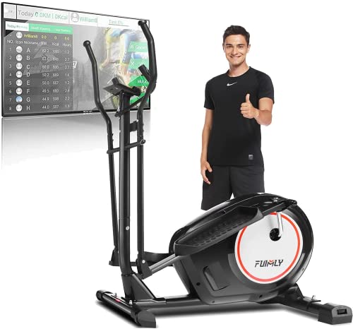 FUNMILY Elliptical Machine for Home Use – Elliptical Training Machines with 8 Level Magnetic Resistance, APP Connect, Multi-Function