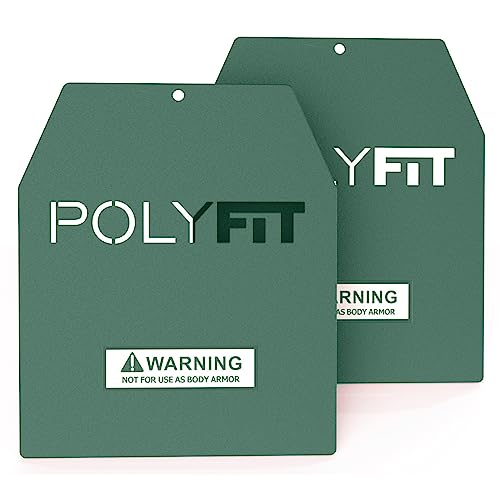 Weight Vest Plates – Weighted Plates for Strength Training Weight Vests – 14lb (Pair) – Green