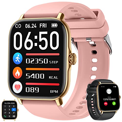 Zhizhi Smart Watch for Men Women: Fitness Tracker Bluetooth (Make/Answer Call) Waterproof Smartwatch for Android Phone iPhone Digital Sport Running Watches Health Sleep Heart Rate Monitor Step Counter