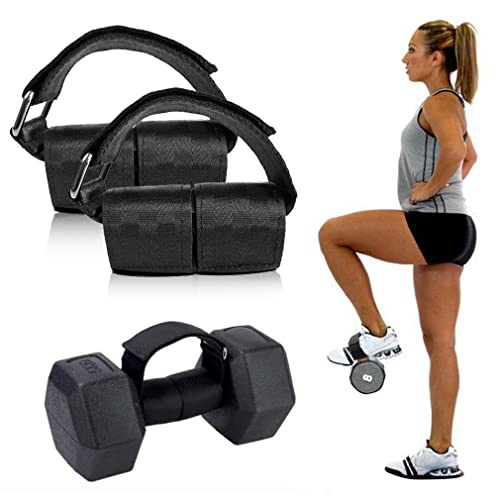 MikaLika Tib Bar 2pcs Adjustable Weight Dumbbell Ankle Strap, Weight Lifting Foot Strap Dumbbell Foot Attachment for Knees Over Toes Tibia Dorsi Calf Machine, Leg Curl Kickback, Strength Training for Men and Women