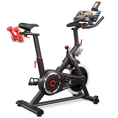 Niceday Indoor Stationary Exercise Bike, Home Cycling Spin Bike with Hyper-Quiet Magnetic Driving System [iPad Mount] [Performance Saddle] [APP Available] [LCD Monitor] [385LB Weight Capacity]