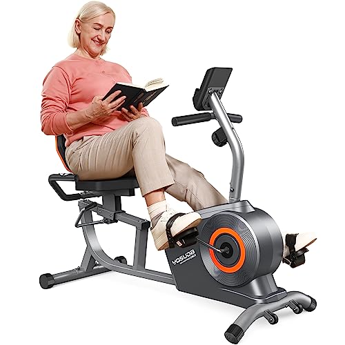YOSUDA Recumbent Exercise Bike 350LB Weight Capacity-Recumbent Bikes for Home Use with Comfortable Seat, Pulse Sensor & 16-level Resistance