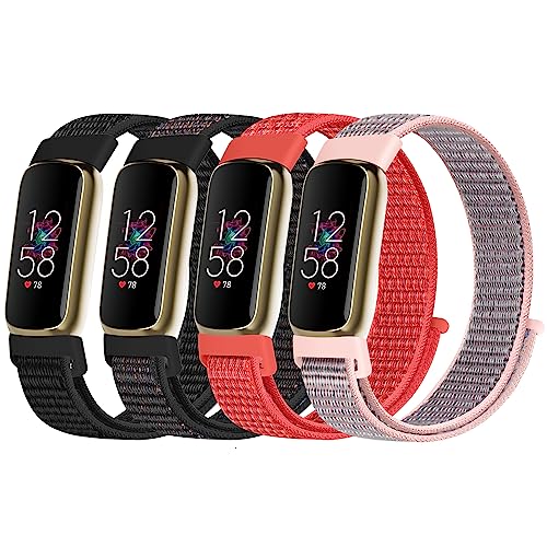 WNIPH Nylon Band Compatible with Fitbit Luxe Bands, Soft Sport Loop Wristband Adjustable Replacement Nylon Strap for Fitbit Luxe/Luxe Special Edition Fitness and Wellness for Women Men