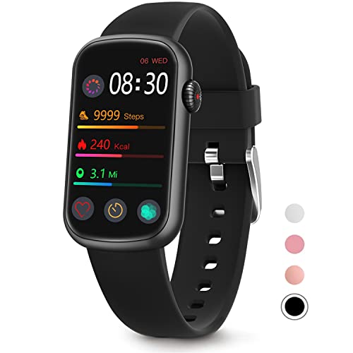 MorePro Fitness Tracker with Heart Rate Monitor, Blood Pressure Watch for Women, Waterproof Fitness Watch with Blood Oxygen Sleep Tracking, Activity Step Tracker Calorie Counter for Android iOS