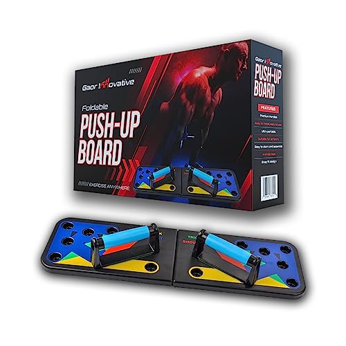 Push Up Board 9 in 1 | Perfect Pushup Fitness Stand | Professional Strength Training Equipment | Multi-functional Home Workout Pushup Bar System | Stable Gym for Men & Women