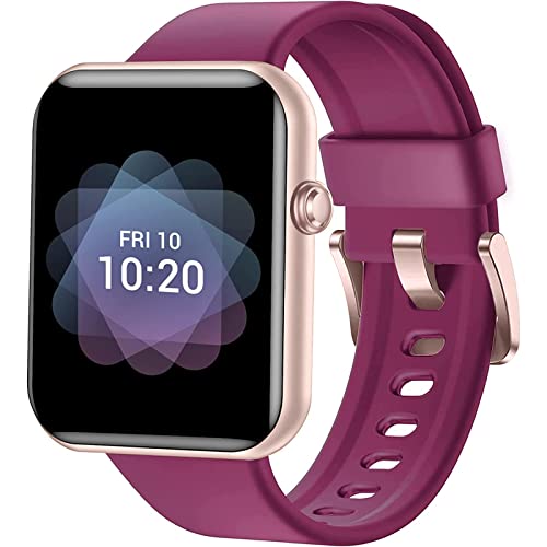Pautios Smart Watch, Swimming Waterproof Fitness Tracker with Heart Rate, SpO2 and Sleep Monitor, 44mm Fitness Watch for Women Men, Step Counter, Smartwatch Compatible with iOS Android Phones
