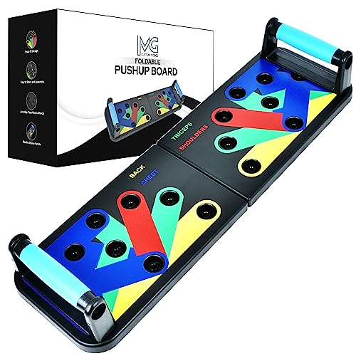 Push Up Board for Men & Women, Multi-Function Foldable Push Up Bar, Push Up Handles for Floor, Fitness Strength & Exercise Training Equipment for Home Workout