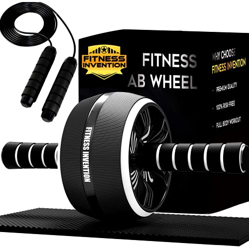 Ab Roller Wheel – 3-In-1 Ab Wheel Roller & Jump Rope – Ab Roller for Abs Workout – Ab Wheel Roller for Core Workout – Rueda Para Abdominales – Abs Roller for Abs Workout – Exercise Wheels for Abs – Workout Equipment for Home Workouts