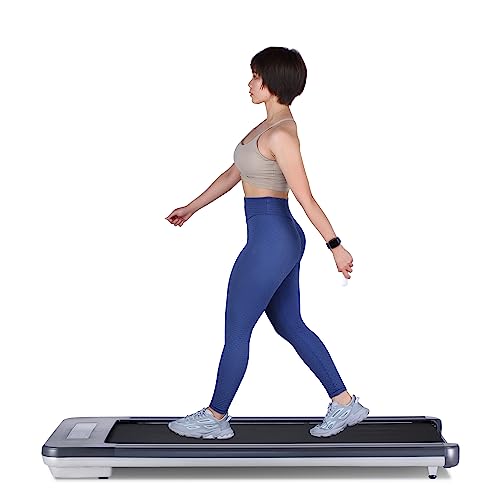 Under Desk Treadmill for Home, RUNOW Walking Pad Treadmill with Lager Running Surface and LED Display, Electric Portable Walking Running Treadmills for Office