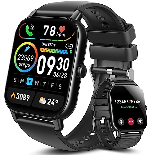 Aptkdoe Smart Watch, 2023 Fitness Tracker with Dail Calls Speaker, 1.85″ Touch Screen IP68 Waterproof Smartwatch, 112Sport Modes Activity Tracker with Heart Rate Monitor, Pedometer Watch for Women Men
