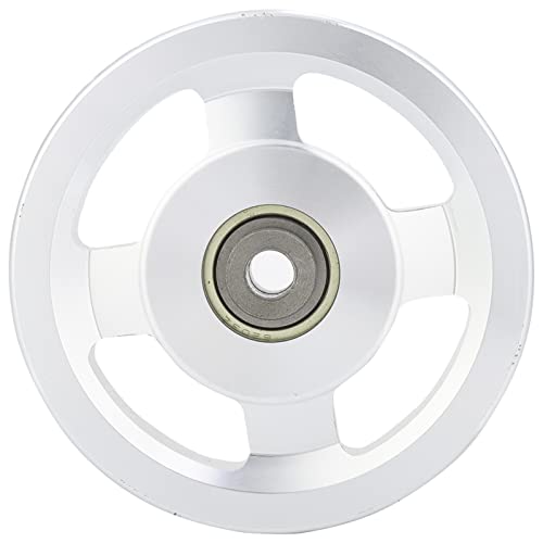 Akozon Pulley Wheel, Home Gym Attachments Exercise Strength Training Accessory 115mm Aluminium Alloy Fitness Pulley (Diameter 115mm)