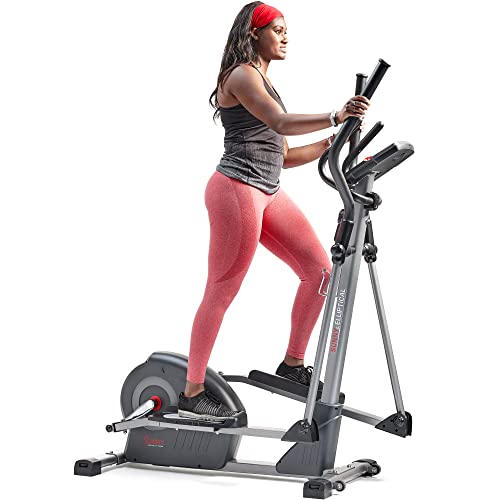 Sunny Health & Fitness Elite Interactive Series Exercise Elliptical with Exclusive SunnyFit® App Enhanced Bluetooth Connectivity – SF-E320047