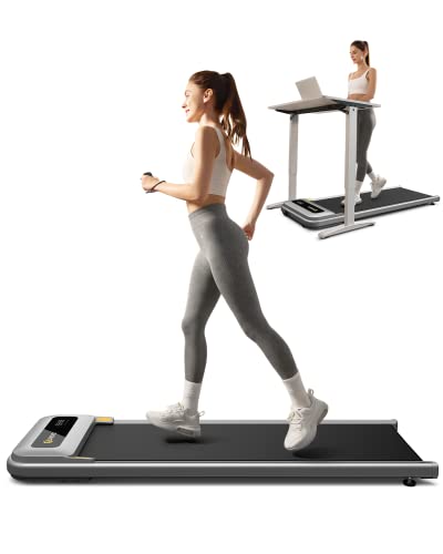 UREVO Under Desk Treadmill, Walking Pad Treadmill with Large Running Area, Folding Treadmill with 265lbs Capacity, Desk Treadmill for Office Under Desk with Remote Control, 2.25HP Treadmills for Home