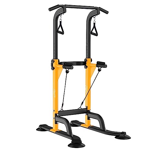 SPART Power Tower Adjustable Height Pull Up & Dip Station Multi-Function Home Strength Training Fitness Workout Station