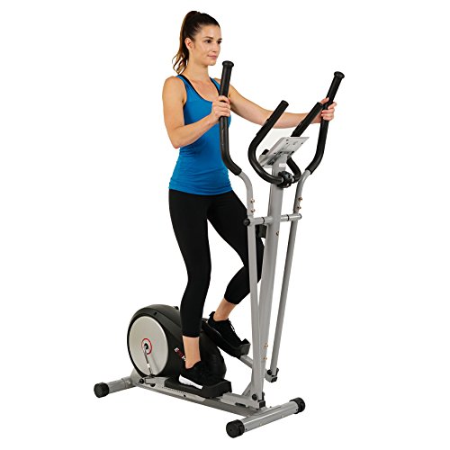 EFITMENT Magnetic Elliptical Machine Trainer w/LCD Monitor and Pulse Rate Grips (E006)