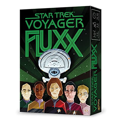 Star Trek Voyager Fluxx – Card Games Adults and Kids – 2-6 Players – Card Games for Family – 10-40 Mins of Gameplay – Games for Family Game Night – Card Games for Kids & Adults Ages 8+ – English