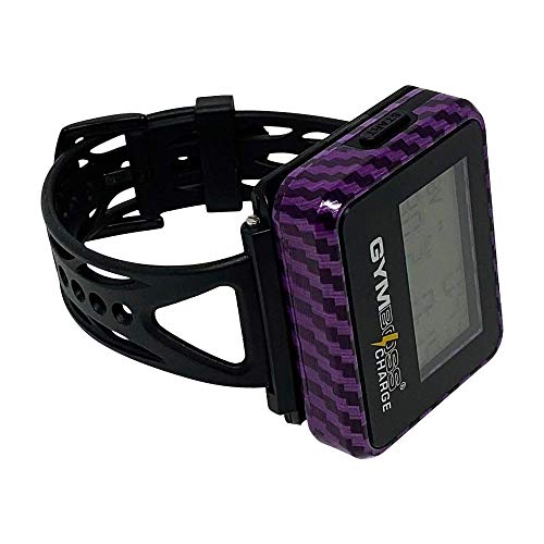 Gymboss Charge Interval Timer and Stopwatch & Watchstrap – Bundle (Carbon Purple)