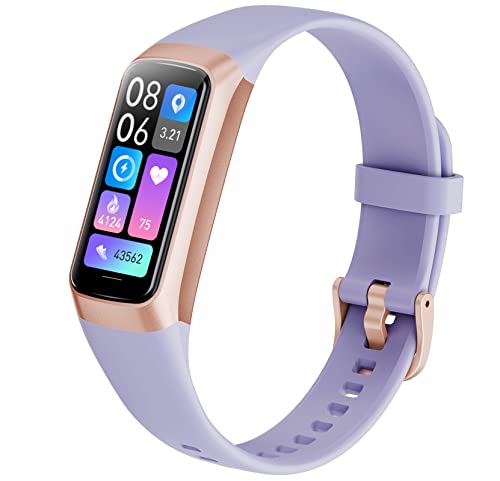 feifuns Fitness Tracker for Women Girls with SpO2 Blood Pressure Heart Rate Monitor Sleep Monitor, 5 ATM Waterproof Activity Tracker Watch Calorie Step Counter Pedometer Watch for Women Kids Purple