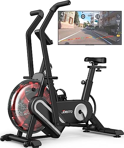 JOROTO Water Exercise Bike Stationary Upright Indoor Cycling Bike for Upper and Lower Body Workout Support Bluetooth, Heart Rate & IPad Holder – 330LBS Weight Capacity
