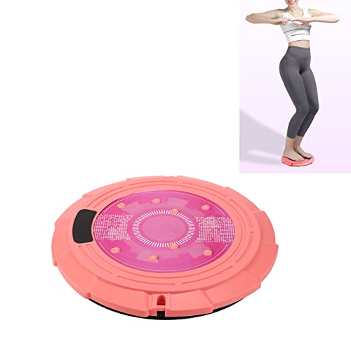ZJchao Waist Twisting Disk, Slimming Exercise Fitness Magnetic Massage Waist Twisting Board, Waist and Hip Twisting Turntable for Fitness and Exercise(Pink)